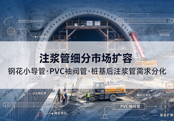 天宁注浆管细分市场扩容，隧道钢花小导管、PVC 袖阀管、桩基后注浆管需求分化